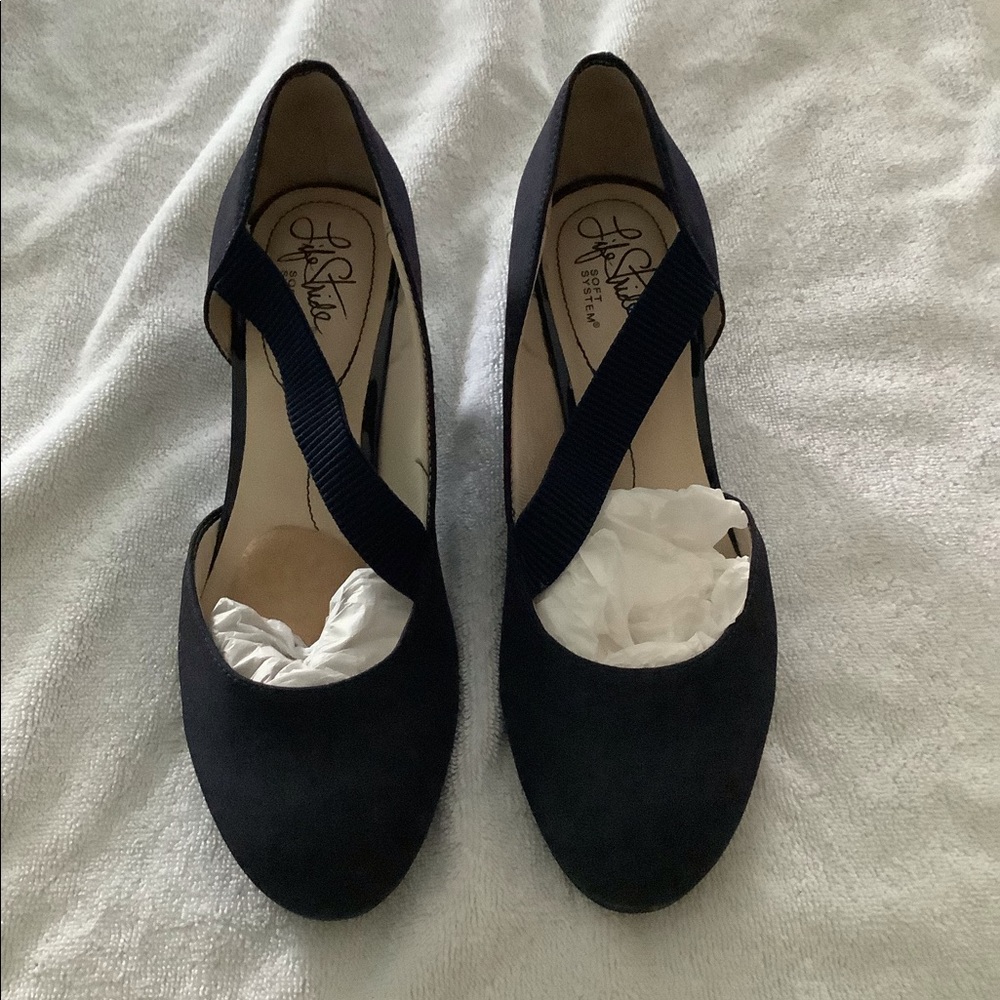 Lifestride navy wedge